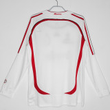 2006/07 AC Milan Away White Retro Long Sleeve Soccer Jersey