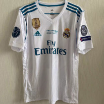 2017/18 RM Home UCL FINAL KYIV 2018 Retro Fans Jersey (Have All Patch 全臂章有胸前字)