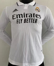 2022/23 RM Home White Long Sleeve Player Jersey