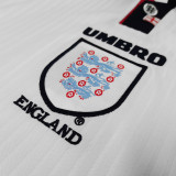 1998 England Home Kids Retro Soccer Jersey