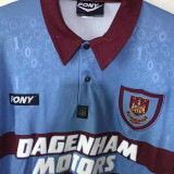 1995/97 West Ham Away Retro Soccer Jersey