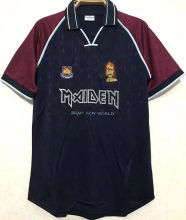 1999 West Ham X Iron Maiden Black Retro Jersey (Number 7)