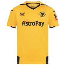 2022/23 Wolves Home Yellow Fans Soccer Jersey