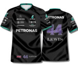 2022 Mercedes AMG Petronas F1 LEWIS 44 Black Team T-Shirt