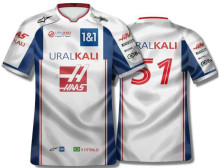 2022 F1 URAL KALI 51 White Team T-Shirt