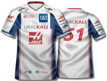 2022 F1 URAL KALI 51 White Team T-Shirt