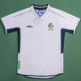 2002 Ireland Away White Retro Soccer Jersey