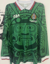 1998 Mexico Home Retro Long Sleeve Soccer Jersey