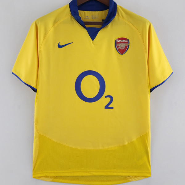 2003/05 ARS Away Yellow Retro Soccer Jersey