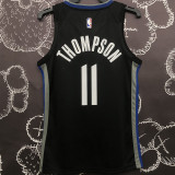 Warriors THOMPSON #11 Black Grey NBA Jerseys