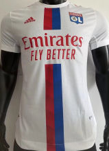 2022/23 Lyon Home White Player Version Soccer Jersey