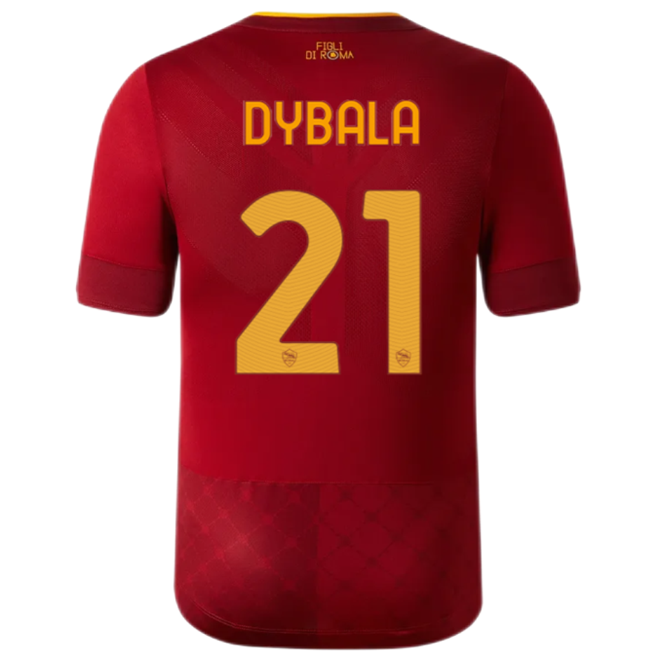 DYBALA 21 Roma 11 Home Red Fans Jersey 2022/23