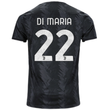 DI MARIA #22 JUV 1:1 Away Black Fans Jersey 2022/23