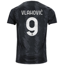 Vlahović #9 JUV 1:1 Away Black Fans Jersey 2022/23