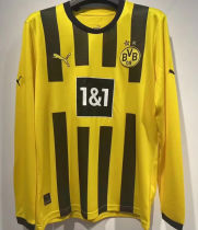 2022/23 BVB Home Yellow Long Sleeve Soccer Jersey