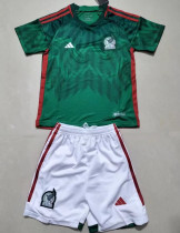 2022/23 Mexico Home Green Kids Soccer Jersey