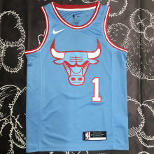 Bulls ROSE #1 Blue  NBA Jerseys