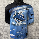 2022/23 Sharks Rugby Fishing Jersey 鲨鱼