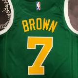 Celtics BROWN  #7 Green NBA Jerseys