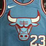 Bulls JORDAN  #23 Blue NBA Jerseys