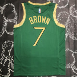 Celtics BROWN #7 Green City Edition NBA Jerseys