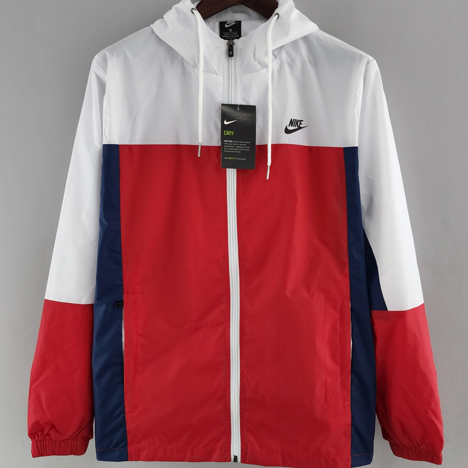 2022 23 Ni~ Red White Windbreaker