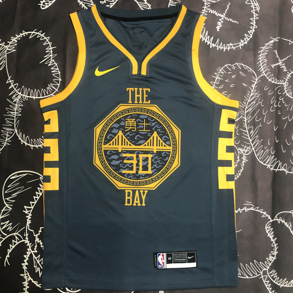 Warriors CURRY #30 Black  NBA Jerseys