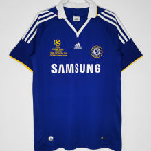 2008 CFC UCL FINAL MOSCOW Blue Retro Soccer Jersey