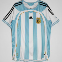 2006 Argentina Home Retro Soccer Jersey