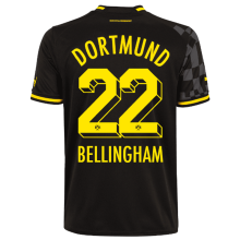 BELLINGHAM #22 BVB 1:1 Quality Away Black Fans Jersey 2022/23