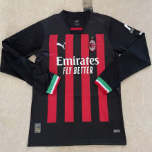 2022/23 AC Milan Home Long Sleeve Fans Jersey