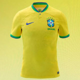 2022/23 Brazil Home 1:1 Quality Yellow Fans Soccer Jersey