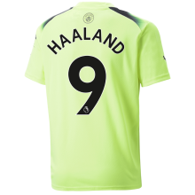 HAALAND #9 Man City 1:1 Quality Third Green Fans Jersey 2022/23 (League Font)