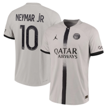 NEYMAR jR #10 PSG 1:1 Quality Away Grey Fans Jersey 2022/23