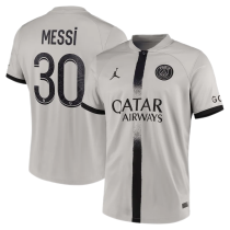 MESSI #30 PSG 1:1 Quality Away Grey Fans Jersey 2022/23