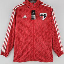 2022/23 Sao Paulo Red Windbreaker 白三边白标