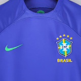 2022/23 Brazil Away Blue  Women Soccer Jersey