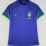 2022/23 Brazil Away Blue  Women Soccer Jersey