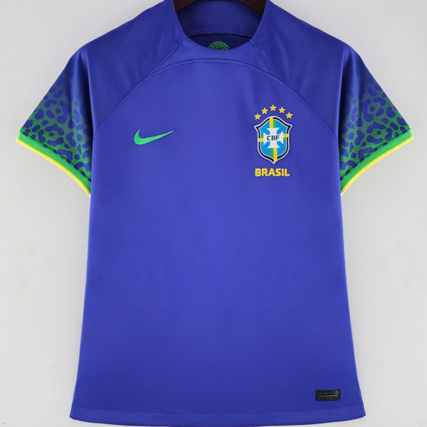 2022/23 Brazil Away Blue  Women Soccer Jersey