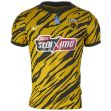 2022/23 AEK Athens Home Yellow Fans Soccer Jersey