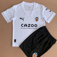 2022/23 Valencia Home White Kids Soccer Jersey