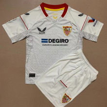 2022/23 Sevilla Home White Kids Soccer Jersey