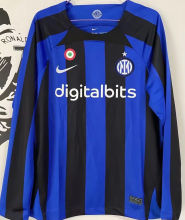 2022/23 In Milan Home Long Sleeve Soccer Jersey