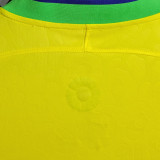 2022/23 Brazil Home 1:1 Quality Yellow Fans Soccer Jersey