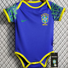 2022/23 Brazil Away Blue Baby Suit