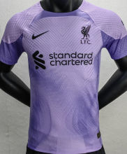 2022/23 LFC Goalkeeper Purple Player Soccer Jersey