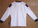 2000 M Utd Away White Long Sleeve Retro Soccer Jersey