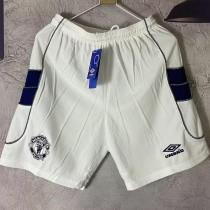 2000 M Utd White Retro Shorts Pants