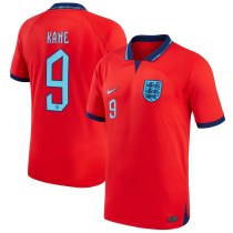 KANE #9 England 1:1  Away Red Fans Jersey 2022/23 ★★