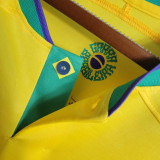 NEYMAR JR #10 Brazil Home 1:1 Yellow Fans Jersey 2022/23 ★★